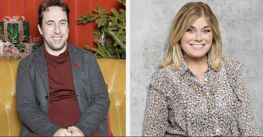 Per Andersson och Pernilla Wahlgren spelade mot varandra i Panik i tomteverkstan. Per Andersson och Pernilla Wahlgren