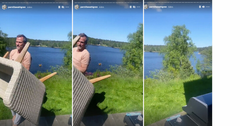 Christian Bauer har flimrat förbi i Pernilla Wahlgrens sociala medier.