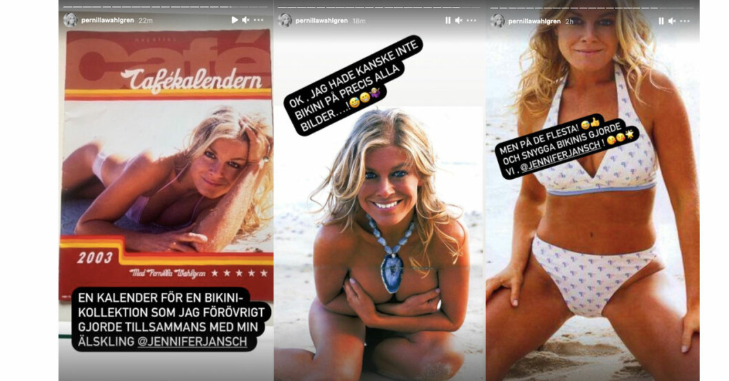 Pernilla Wahlgrens bilder för Cafékalendern