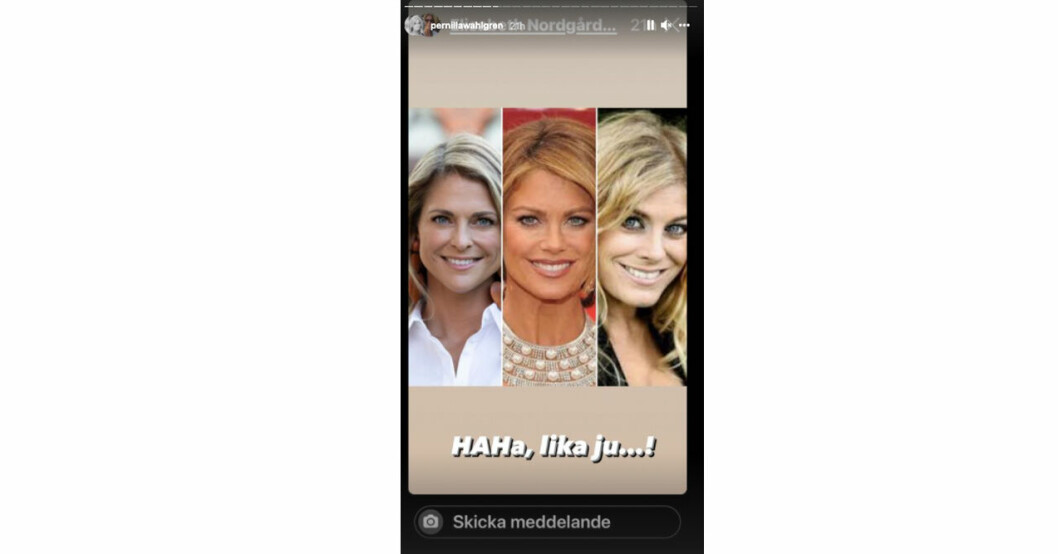 Tycker du prinsessan Madeleine, Kathy Ireland och Pernilla Wahlgren är lika? Prinsessan Madeleine, Kathy Ireland och Pernilla Wahlgren