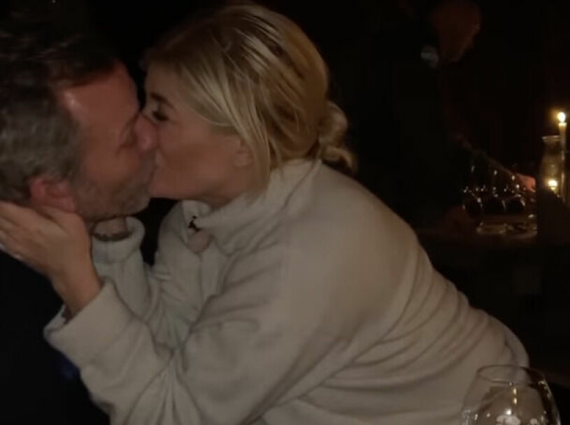 Nyförlovade Pernilla och Christian i Sälen! Pernilla Wahlgren och Christian Bauer