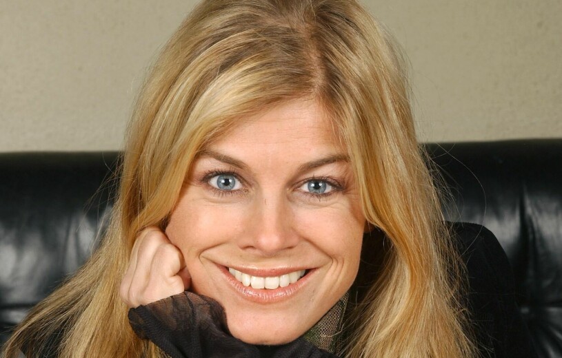 Pernilla inför sitt deltagande i Melodifestivalen 2003 Pernilla Wahlgren
