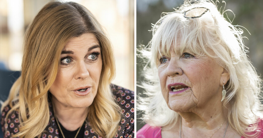 Pernilla Wahlgren och Christina Schollin