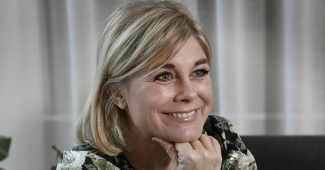 Pernilla Wahlgren spelade tomtemor i "Panik i tomteverkstaden".