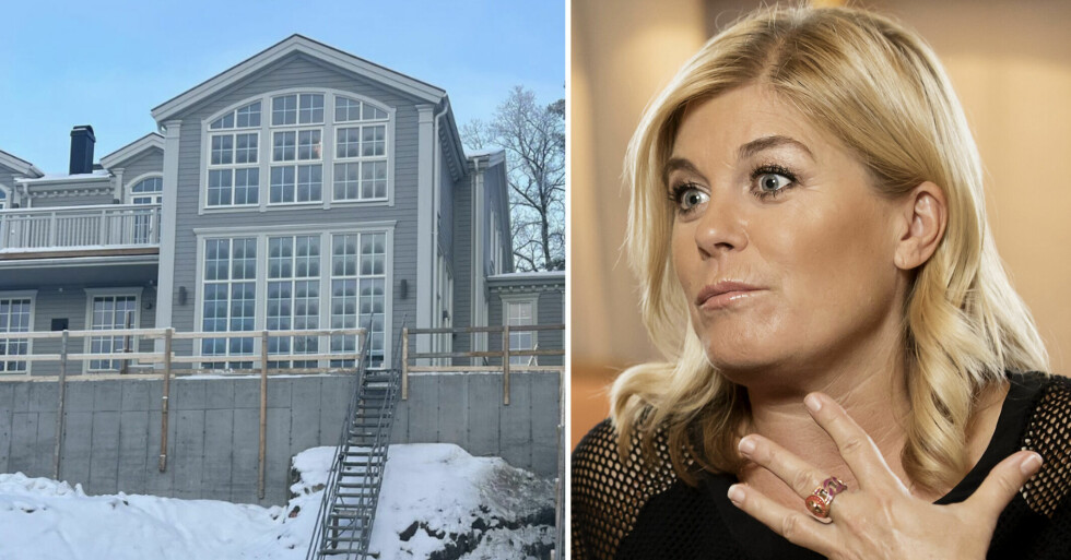 Pernilla Wahlgren och hennes hus på Lidingö