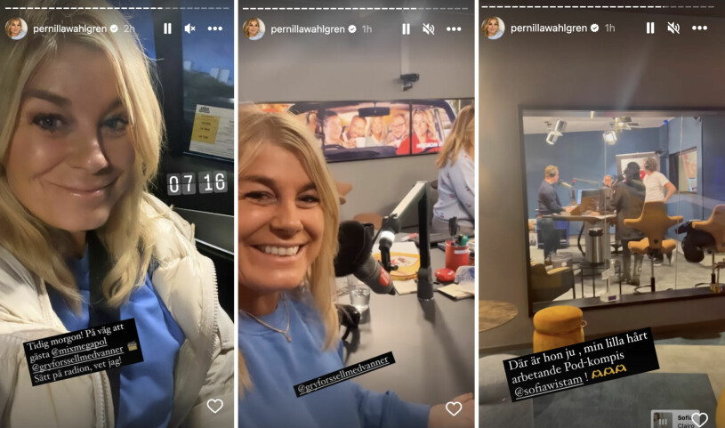 Pernilla Wahlgren tillbaka i Sverige igen – och kastar sig in i jobb direkt. Pernilla Wahlgren Instagram