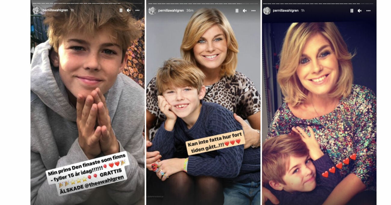 Chocken: Pernilla Wahlgren visar upp okände sonen | Svensk Dam