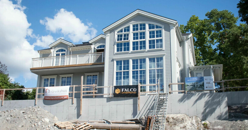 Pernillas nya hus på Lidingö.