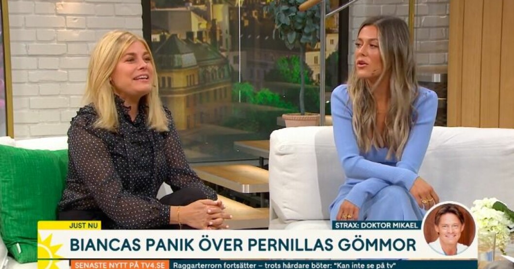 Pernilla Wahlgren är stökig, det konstaterar dottern Bianca. Pernilla Wahlgren och Bianca Ingrosso