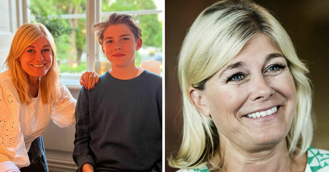 Pernilla Wahlgrens besked om yngste sonen: "Nu händer det!"