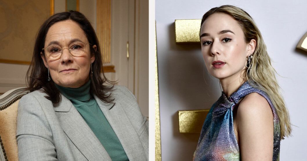 Pernilla August har varit en viktig förebild för dottern Alba. Pernilla August och Alba August