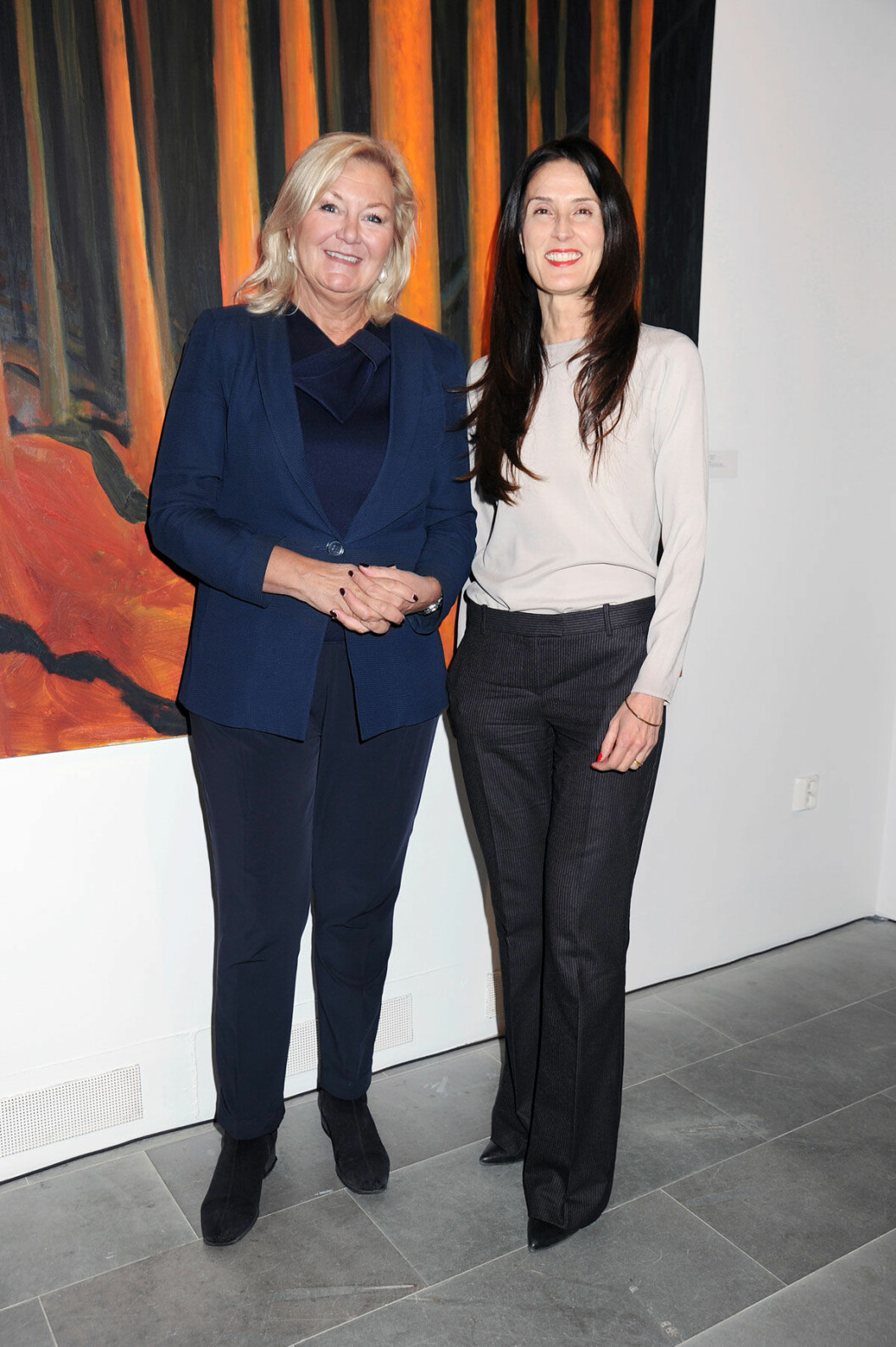 Styrelseledamoten Yvonne Sörensen Björud med Dragana Kusoffsky Maksimovic, ny vd för Sven-Harrys Konstmuseum. Yvonne Sörensen Björud med Dragana Kusoffsky Maksimovic