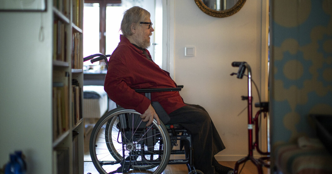 Peter Harryson kort efter sjukdomsfallet.