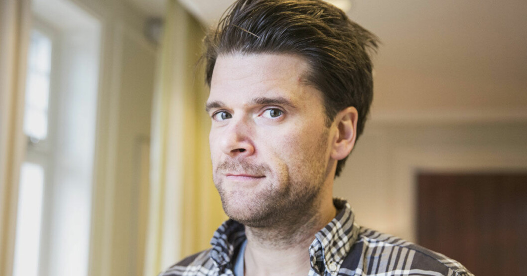 Peter Magnusson utan peruk och smink. Kungen gillade aldrig hur komikern parodierade honom. Ändå sägs monarken ha sett varje inslag av "Familjen".