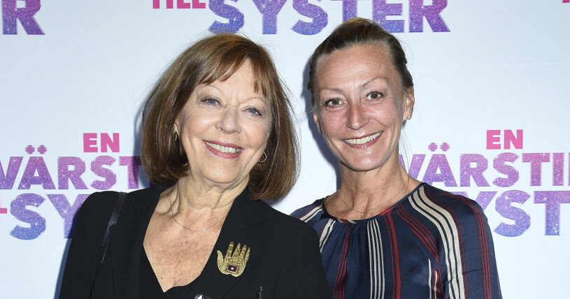 Lill Lindfors med sin dotter Petronella Wester.