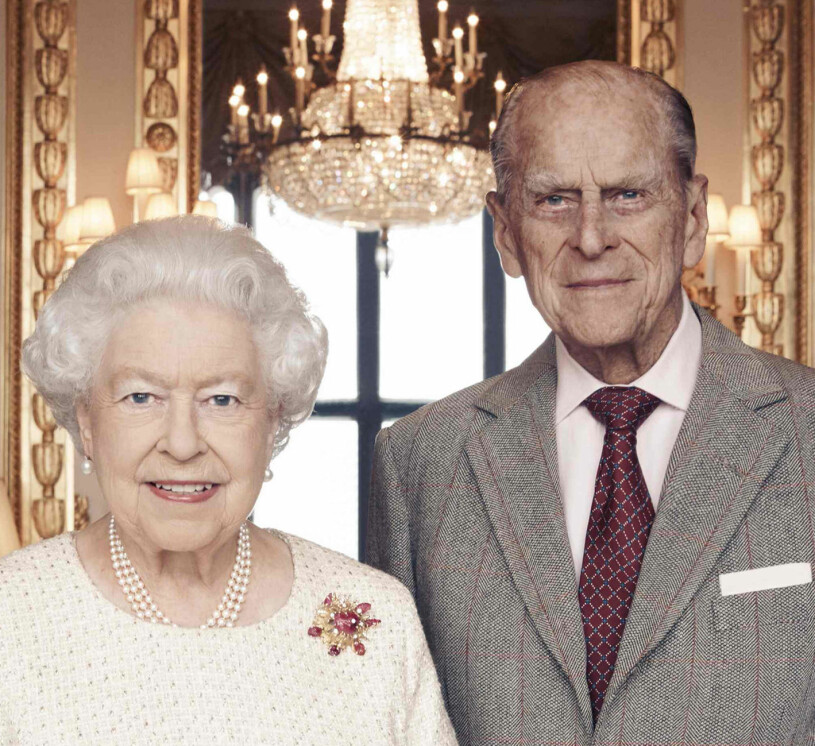 Drottning Elizabeth med sin Philip. Prins Philip Drottning Elizabeth