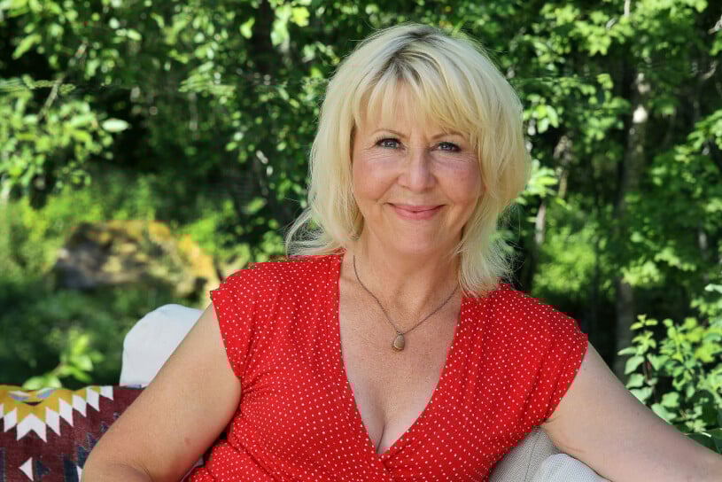 Pia Johansson öppnade upp rejält i premiäravsnittet. Pia Johansson