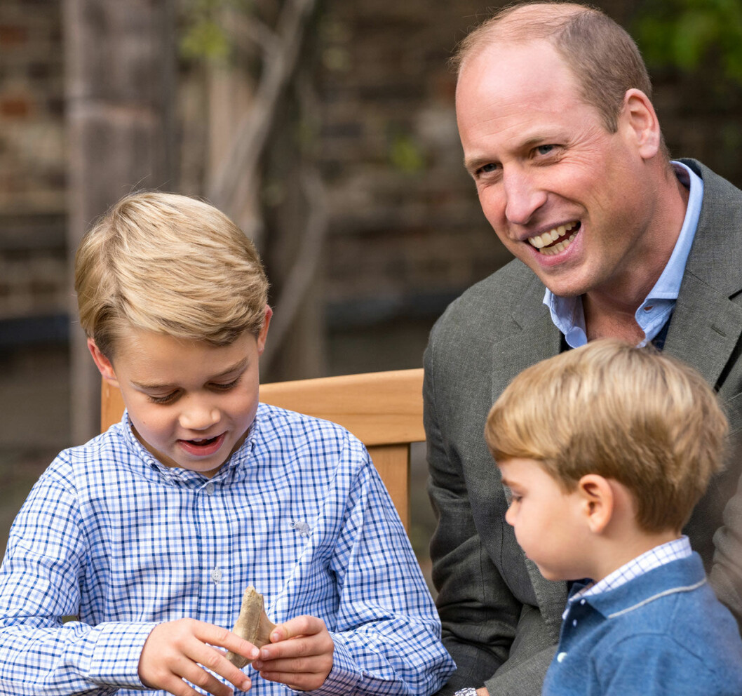 Prinsarna George och Louis med Hajtanden