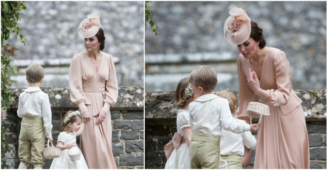 George får onda ögat av mamma Kate. Kate skällde ut George.