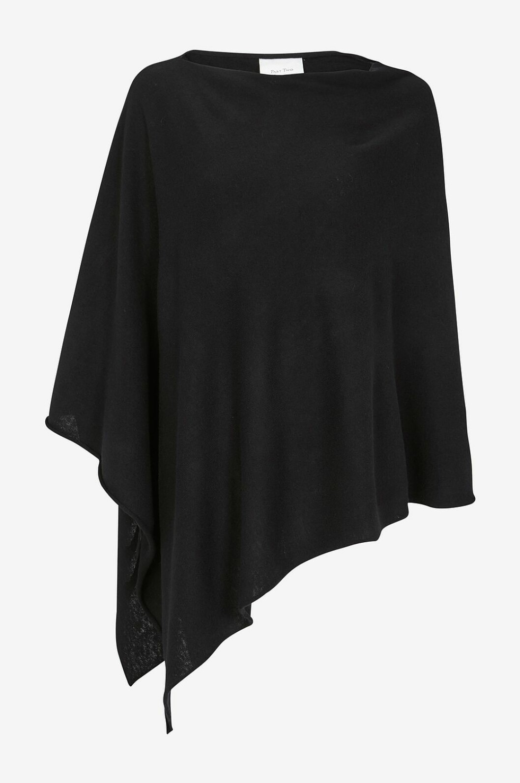 Poncho i svart