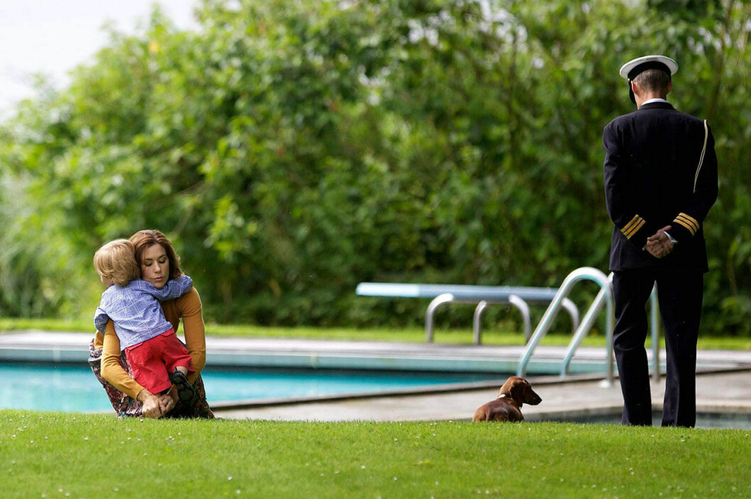 Kronprinsessan Mary vid poolen
