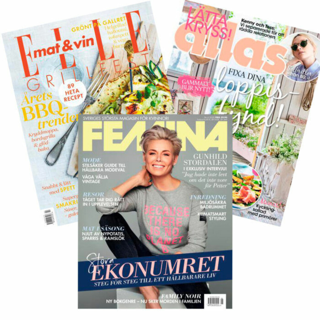 Prenuemrationer på femina, allas och ELLE