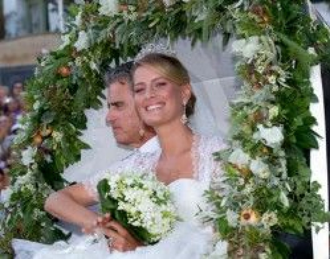Blivande prinsessan kom i häst och vagn med sin styvpappa Attilio. Blivande prinsessan kom i häst och vagn med sin styvpappa Attilio.