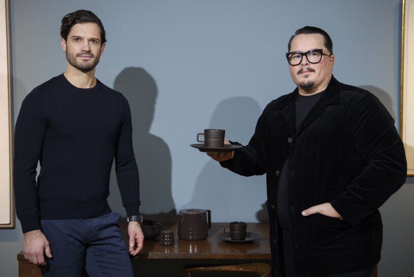 Prins Carl Philip med kollegan Oscar Kylberg.
