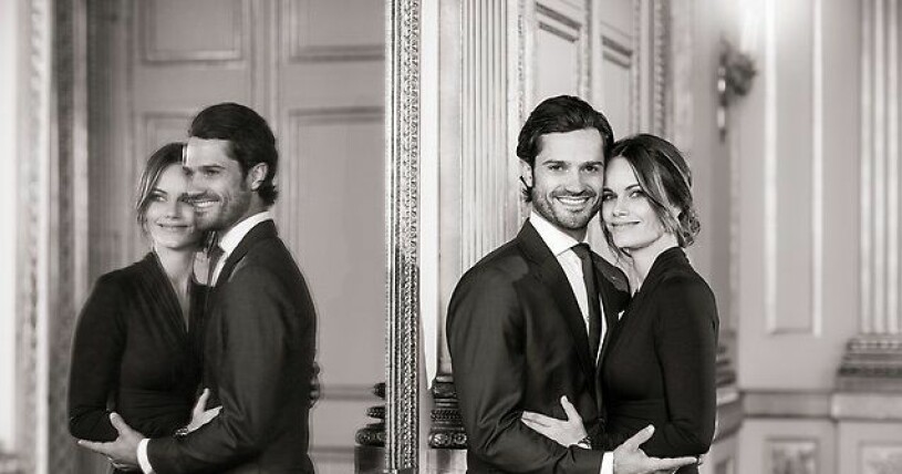 Nyheten annonserades med en vacker bild på prinsparet! Prins Carl Philip och prinsessan Sofia