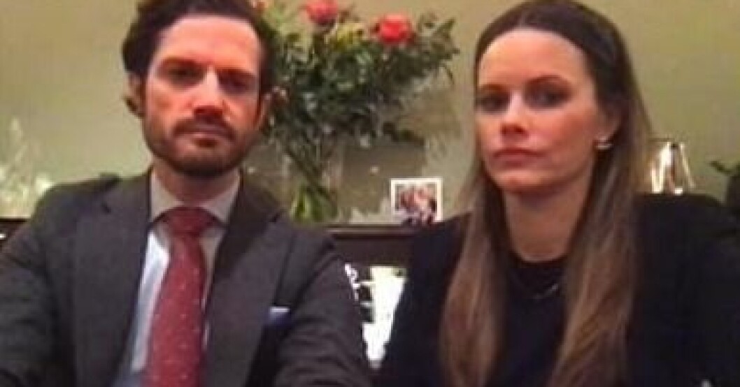 Första bilden på prinsparet efter deras Covid-19. Prins Carl Philip Prinsessan Sofia Covid-19 friskförklarad