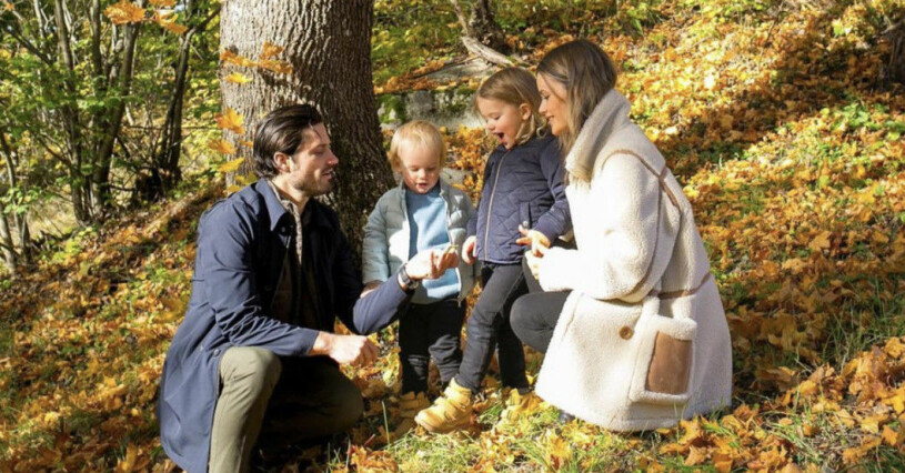 Alexander och Gabriel ska bli storebröder till en ny familjemedlem. Carl Philip och Sofia med familj
