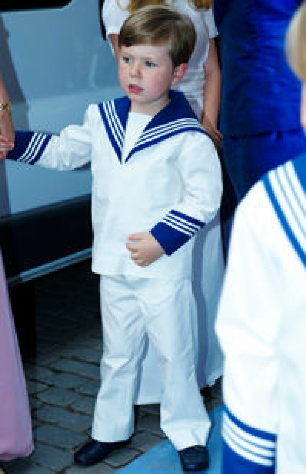 Prins Christian i sjömanskostym. Prins Christian i sjömanskostym.