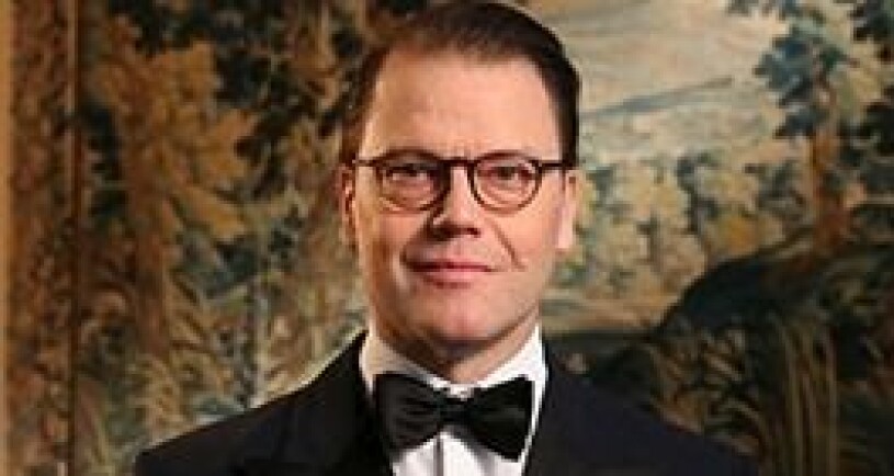Prins Daniel höll sitt peppiga tal hemifrån Haga. Prins Daniel Idrottsgalan 2021