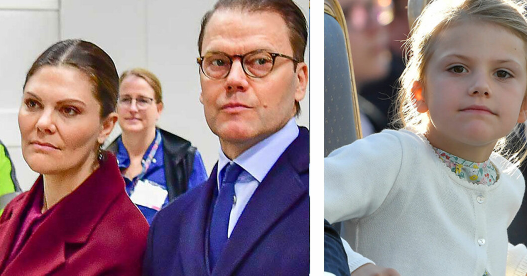 Prins Daniel fick höra ett varnande budskap från Jan-Eric Warren. Prins Daniel och prinsessan Estelle.