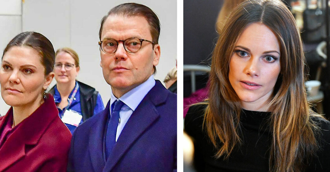 Prins Daniel såg till att stötta prinsessan Sofia. Prins Daniel och prinsessan Sofia.