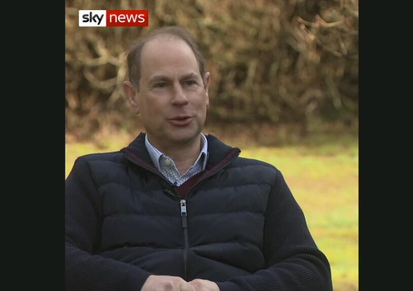 Världen höll andan, men nu har prins Edward kommit med en update. Prins Edward Sky News