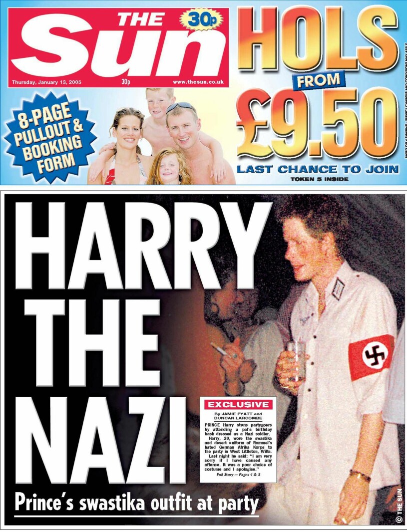 Bilderna på prins Harry som skakade om kungahuset. Prins Harry
