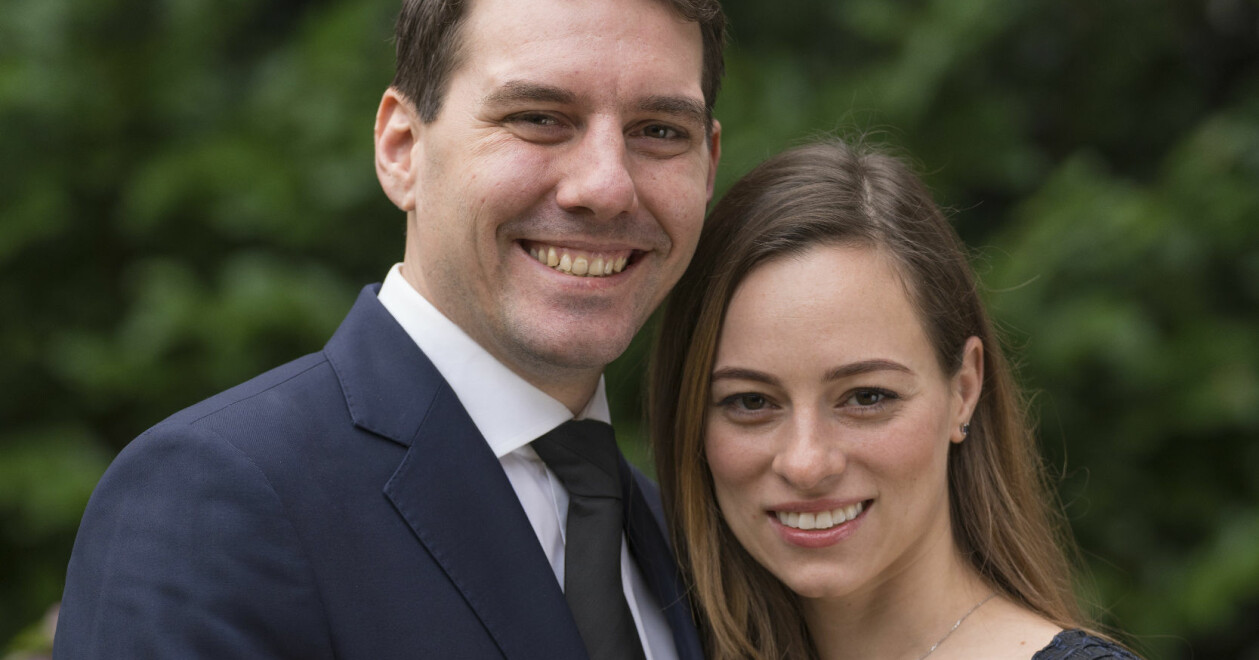 Prins Nicholas och hans hustru Alina-Maria är självfallet överlyckliga.