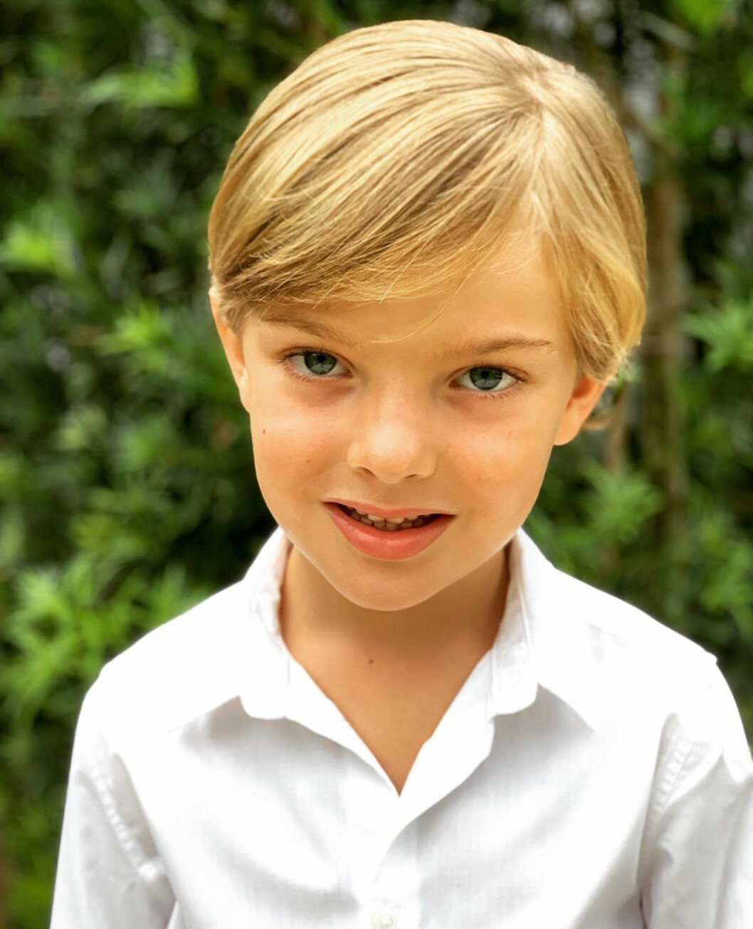 Den nya födelsedagsbilden på prins Nicolas. I dag fyller han fem. Prins Nicolas fem år 2020