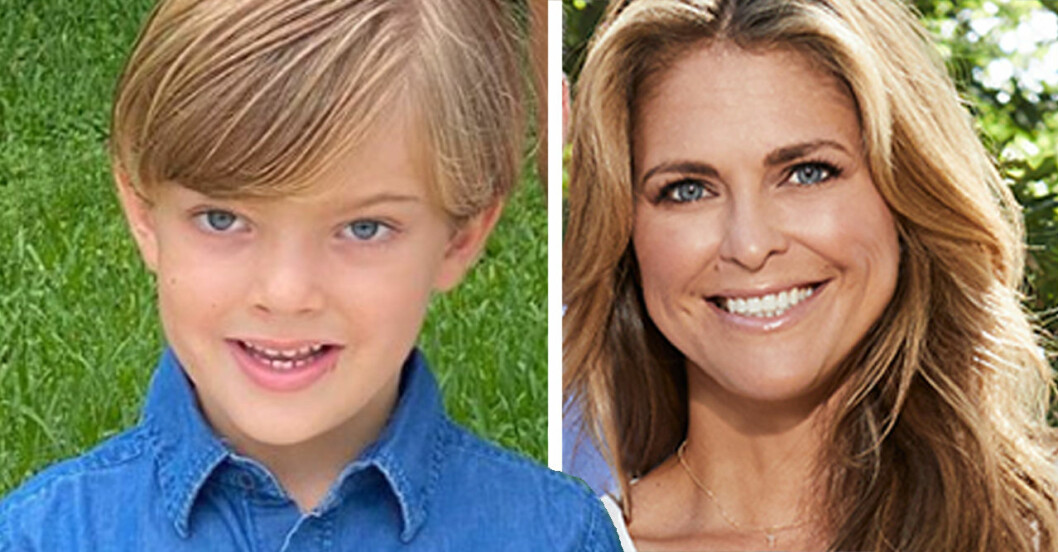 Madeleine och hennes Nicolas. Prins Nicolas och prinsessan Madeleine.