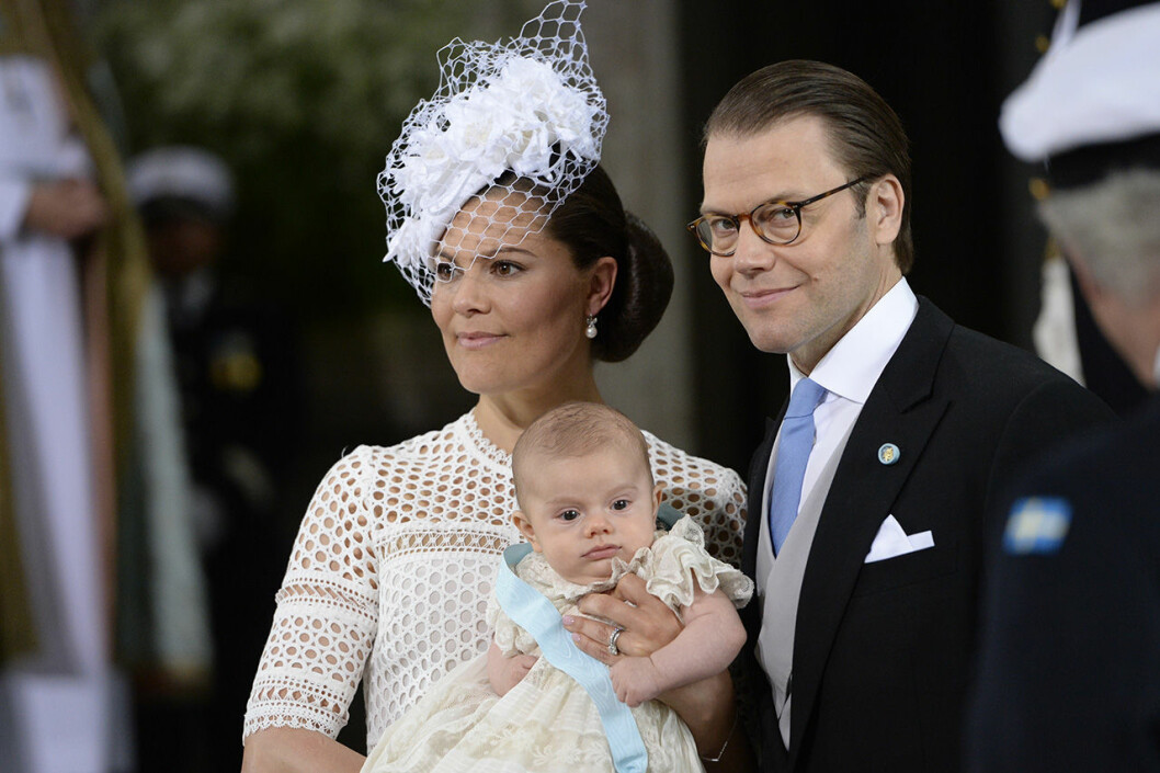 Prins Oscar döptes i maj 2016. Prins Oscar