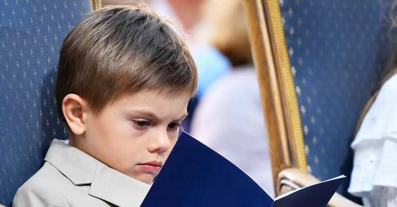 Prins Oscar har nästan precis börjat skolan. Tänk vad tiden går snabbt! Prins Oscar har precis börjar skolan. Foto: TT