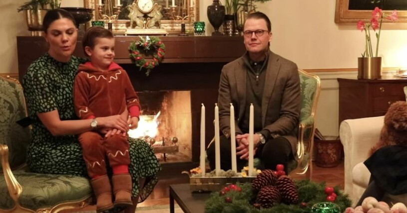 Prins Oscar som pepparkaksgubbe. Prins Oscar.