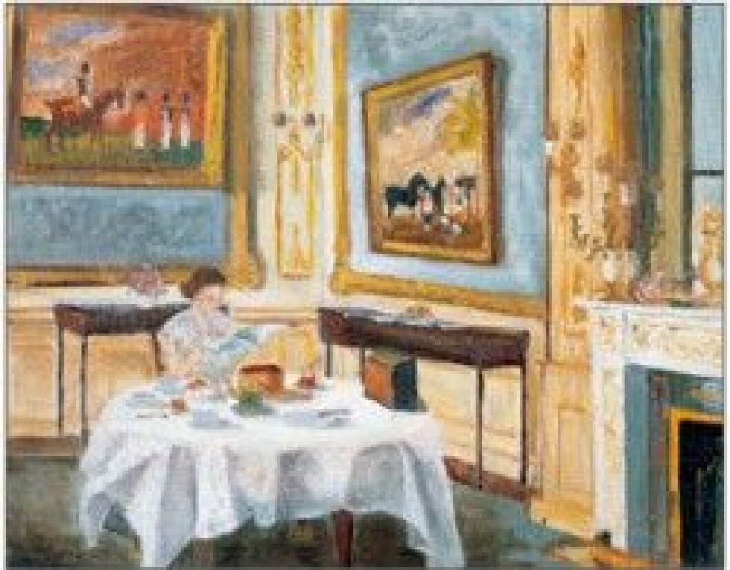 ”The Queen at breakfast” målades 1965. ”The Queen at breakfast” målades 1965.