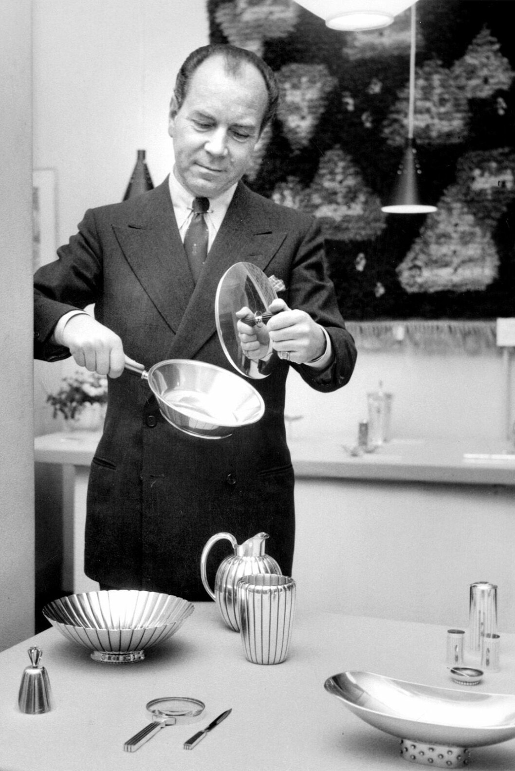 Prins Sigvard Bernadotte var formgivare av silver, bland annat.