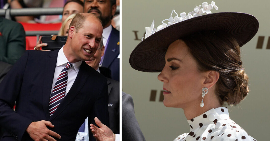 Prins William på landslagsmatchen – firar utan Kate