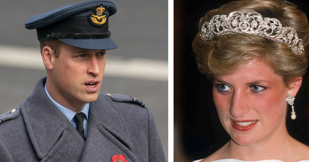 Prins William och prinsessan Diana.
