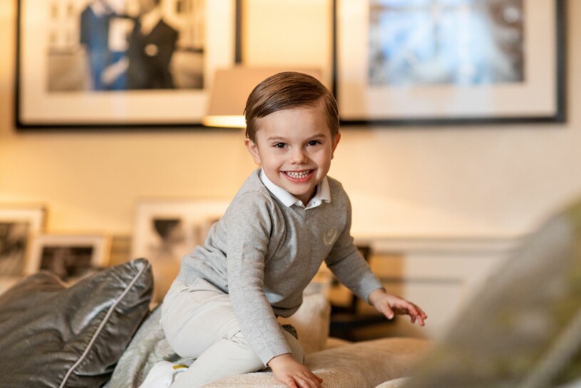 Prins Oscar som han är privat. Prins Oscar
