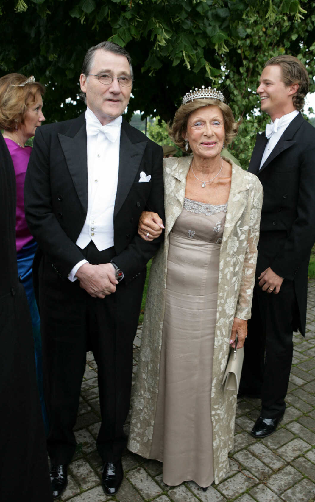 Hertiginnan Christina d’Otrante, med släktingen furst Philipp zu Solms- Hohensolms-Lich som är gift med svenskan Marie, född d ́Otrante.