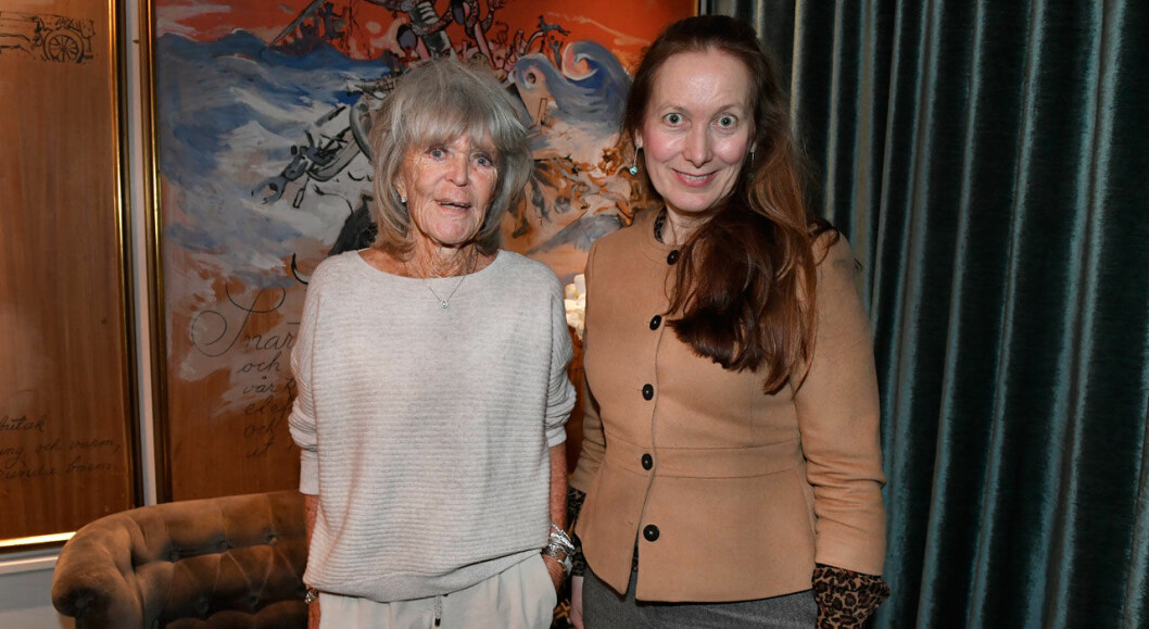 Svensk Damtidnings reporter Helena Wiklund med prinsessan Birgitta. Helena Wiklund Svensk Damtidning träffar prinsessan Birgitta för en intervju.